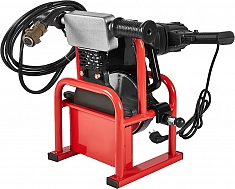 Нагреватель и торцеватель в боксе гидравлического стыкового сварочного аппарата для пнд труб Gas Fusion Red-160