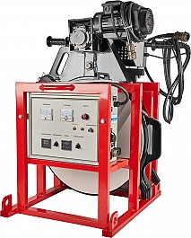 Нагреватель, торцеватель, электрощит в боксе гидравлического стыкового сварочного аппарата для пнд труб Gas Fusion Red-500 (220 V)