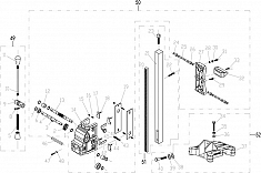 Схема станины установки алмазного бурения Saturn OB-355