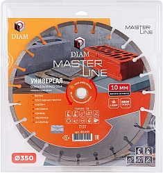 Упаковка сегментного алмазного круга Diam Master Line 1A1RSS Универсал 350 мм