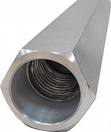 Внутренняя резьба алюминиевого удлинителя для алмазных коронок Rotorica Alex500